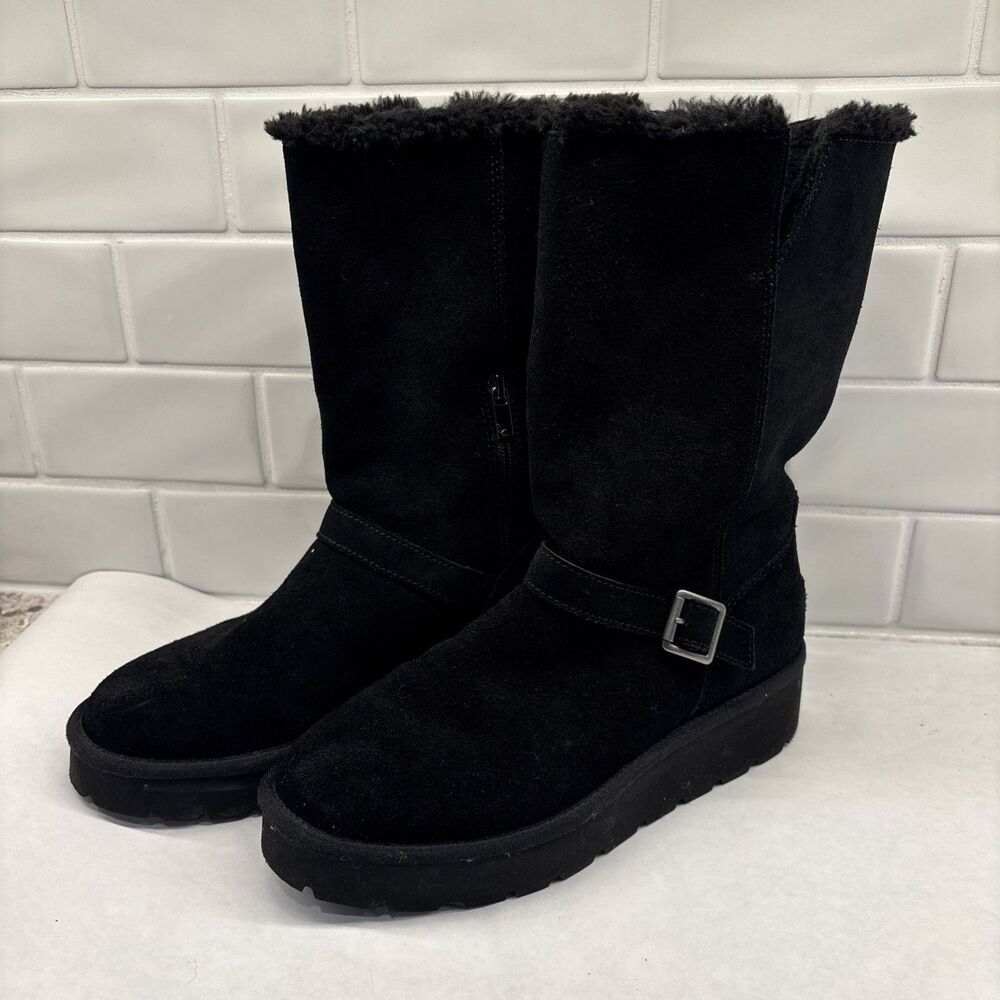 Womens Koolaburra by Ugg Kelissa Tall Black Boots Shoes,‎ size 9 EUC Winter Warm